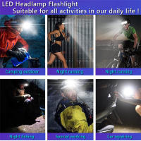 Linterna Frontal LED Recargable USB Con Sensor De Movimiento 18650 21700 10 Modos De Iluminación Lámpara De Trabajo Para Exterior Camping Pesca Caza - details 7