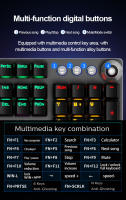 Teclado Mecánico AULA F2088 Punk Keycap Retro 104 Teclas Con Perilla RGB Retroiluminación Teclado De Juegos Con Anti-ghosting Y Soporte Para Muñeca - details 3