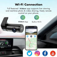 Cámara DVR De Coche Mini Dash Cam 4K 2160P Con WIFI GPS Lente Dual Grabación De Video Negro Bocina Visión Nocturna Para Automóvil - details 4
