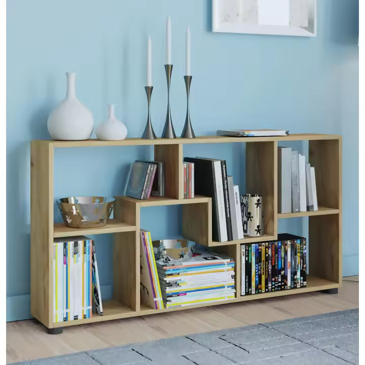 Aparador de madera Estantería Separador de ambientes Estantería de pie Almacenaje decorativo Cómoda Pintal Aparador de madera Estantería Separador de ambientes Estantería de pie Almacenaje decorativo Cómoda Pintal - 1