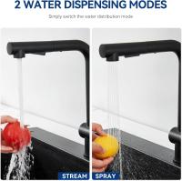 Grifo de cocina extraíble , grifo de fregadero de cocina, grifo de fregadero de cocina con 2 modos de pulverización - details 1