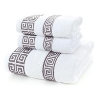 Juego De 3 Toallas De Baño De Algodón 100% Algodón Suave Y De Secado Rápido Calidad Hoteles Toallas De Baño De Lujo Rectangulares Tejidas - details 11