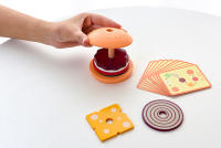 Juguetes Educativos De Madera Para Niños Juego De Cocina Pretendida Sándwich De Hamburguesa Simulación Juego De Alineación Montessori - details 14