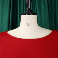 Vestido Elegante Para Mujer 2024 Moderno Cuello Redondo Tres Cuartos Ajustado a La Cadera A-Line Midi Fiesta Cumpleaños Cena Boda - details 17
