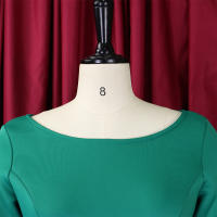 Vestido Elegante Para Mujer 2024 Moderno Cuello Redondo Tres Cuartos Ajustado a La Cadera A-Line Midi Fiesta Cumpleaños Cena Boda - details 22