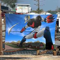 Bandera De Camping Goldorak Grendizer De Alta Calidad Impresión De Banderín De Artesanía Estilo Ambiente Para Exterior E Interior - details 13