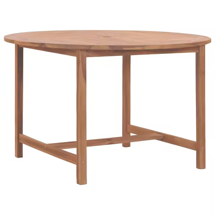 Mesa de Jardín Madera de Teca Ø 110x75 cm - 1