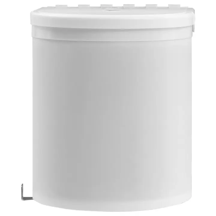 vidaXL Papelera de Cocina Empotrada Acero Inoxidable 8 L Cubo de Basura Color Negro y plateado,  Blanco, y mas - 1