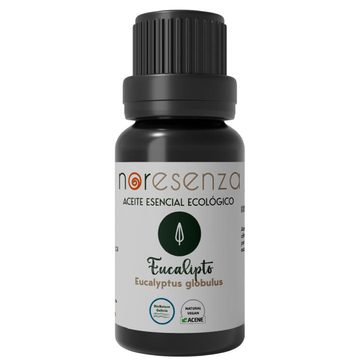 Noresenza Aceite Esencial BIO de Eucalipto Ecológico 10 Ml - Puro y Natural - Vidrio Dark Premium