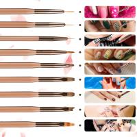 9PCS Línea De Pincel Para Uñas De Gel UV DIY Herramienta De Dibujo Para Manicura Y Diseño De Uñas Pincel De Acrílico Para Pintura De Uñas - details 1
