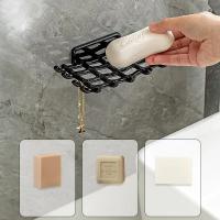 Soporte Para Jabón De Pared Sin Perforar Alto Rendimiento Para Baños Modernos Estante De Drenaje De Plástico De 15 * 9 Cm - details 5
