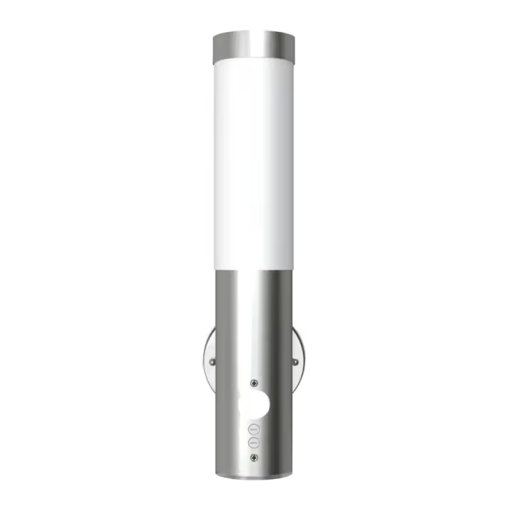 vidaXL Aplique de exterior con detector de movimiento acero inoxidable - 1