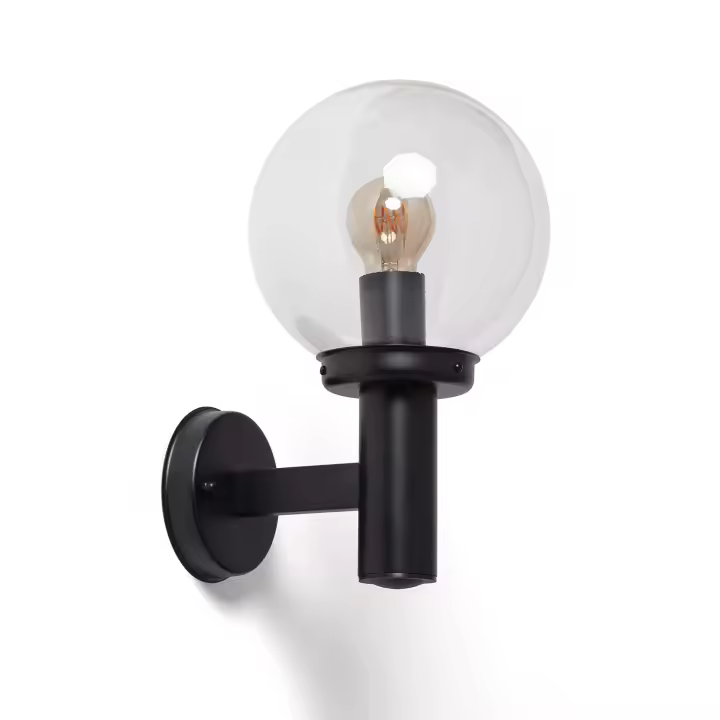 Ledkia Lámpara de Pared Exterior Acero Jeyko Negro - 1