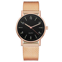 Reloj De Cuarzo Para Mujer Dorado Rosa De Lujo Reloj De Pulsera Casual Marca Top Acero Tungsteno Montre Femme Relogio - details 14