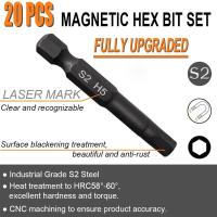 Juego De 10 Piezas De Cabezas De Destornillador Hexagonal SAE/Métrica Y Allen Con Cabezas De Broca De 1/4 De Diametro Mango De Solado Magnético Kit De Destornilladores - details 13