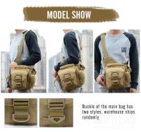 Bolsa Mensajera Táctica 900D Para Hombres Bolsa De Hombro Cruzada Impermeable Para Camping Y Fotografía DSLR Camuflada - details 5