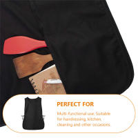 Delantal De Cabelletero Para Mujer Con Bolsillo Decorativo Ropa De Trabajo Para Peluquero Material De Algodón Accesorios De Salon - details 1