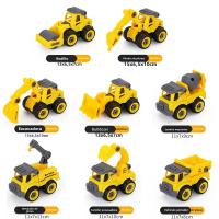 Juego De 4 Vehículos De Ingeniería Para Niños Excavadora Tractor Bulldozer Modelo DIY Juguete De Coche Para Niños Regalo - details 9