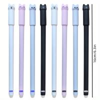 Juego Creativo De 4/8/12 Rotuladores Gel Borrables 0.5mm Tinta Azul/Marrón Lavable Set De Escritura Para Oficina Y Escuela - details 4