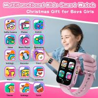 Kids smart watch with 26 educational games, camera with hd touch screen, pedometer, birthday gift for children and children ages 8, 9 and 10 (no call function) - details 0