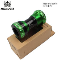 Juego De Eje Inferior De Bicicleta MEROCA 24mm through Axis BSA BB68/73mm Aleación De Aluminio Acero De Precisión Para Bicicleta De Montaña Y Carretera - details 0