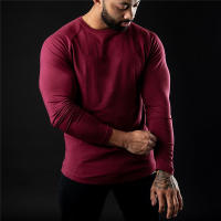 Camiseta De Manga Larga De Algodón Para Hombre Moda Otoño Camiseta Deportiva Casual Para Gimnasio Y Bodybuilding Tops Masculinos - details 7