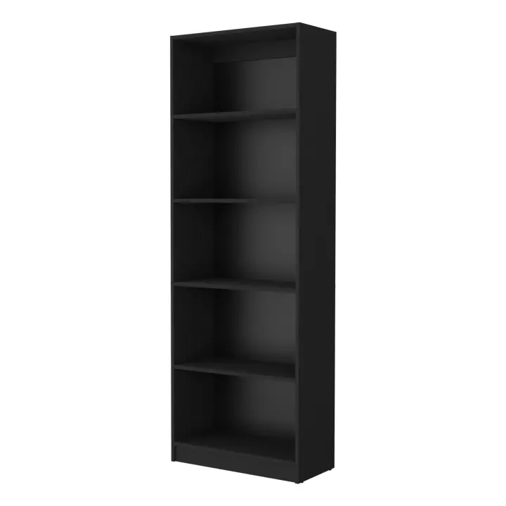 TUHOME Estanteria Recta 4R Home con 5 estantes Home, Negro - 1