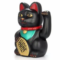 Gato De La Suerte Con Brazo Moviéndose Electrónico 5 Pulgadas Decoración Para Tienda Nueva Regalo Armadura De Plástico Estilo Moderno - details 6