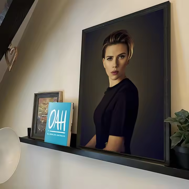 Póster HD De Scarlett Johansson Famosa Arte Para Decoración De Paredes Para Sala De Estar Hotel Barra De Café Material Papel Estilo Moderno - 1