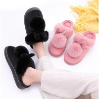 Zapatillas De Peluche Para Mujer Otoño Calientes Antideslizantes Comodidad Plush Interior De Casa Couplés Zapatos Suaves Para Hombres Sin Tacón Para Dormitorio - details 2