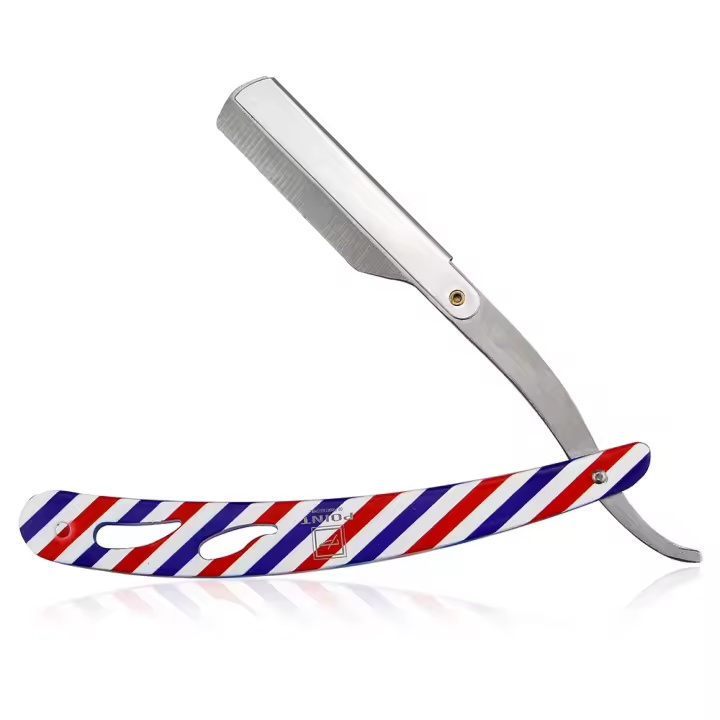 Soporte Para Afeitadora Retro Para Hombres Herramienta De Corte De Cabello Acero Inoxidable Mango Doble Fijación De Cuchillo De Afeitar - 1