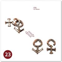 Juego De Rompecabezas Mágico De Metal Clásico IQ Juguete Estimulante Para Cerebro Desafío Inteligente Regalo Divertido Para Niños Y Adultos - details 22