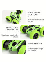 Coche De Control Remoto Sin Cables Con Doble Cara Y Luces Que Gira 360 Grados Coche De Acrobacia Remoto Para Niños - details 5