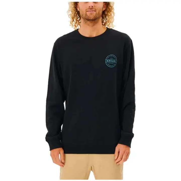 Sudadera Rip Curl Re Entry Crew Hombre Bk - 1