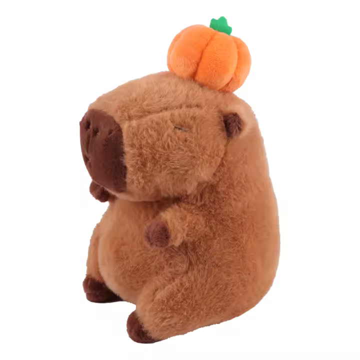 Muñeco De Peluche Kawaii De Calabaza Y Kapibara Para Halloween Regalo De Navidad Para Niños Y Adultos Muñeco De Peluche Suave De Anime Cartoon - 1