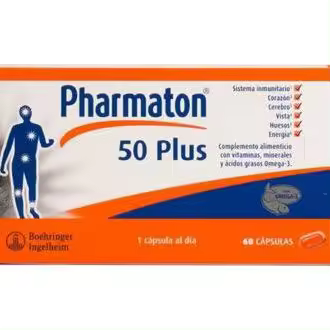 Pharmaton 50 Plus, 60 Cápsulas - 1