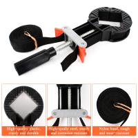 Abrazadera de Banda ajustable para Esquinas, 4 mordaza, with 4 m de Nailon para Esquinas, ideal para Marcos de fotos, bolsos y manualidades. - details 2