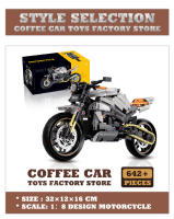 Nueva Moto De Carreras En Bloques 2024 Regalo De Navidad Para Niños Y Adultos Juguete De Construcción MOC Tech Bloques De Camino Para Motocicleta - details 6