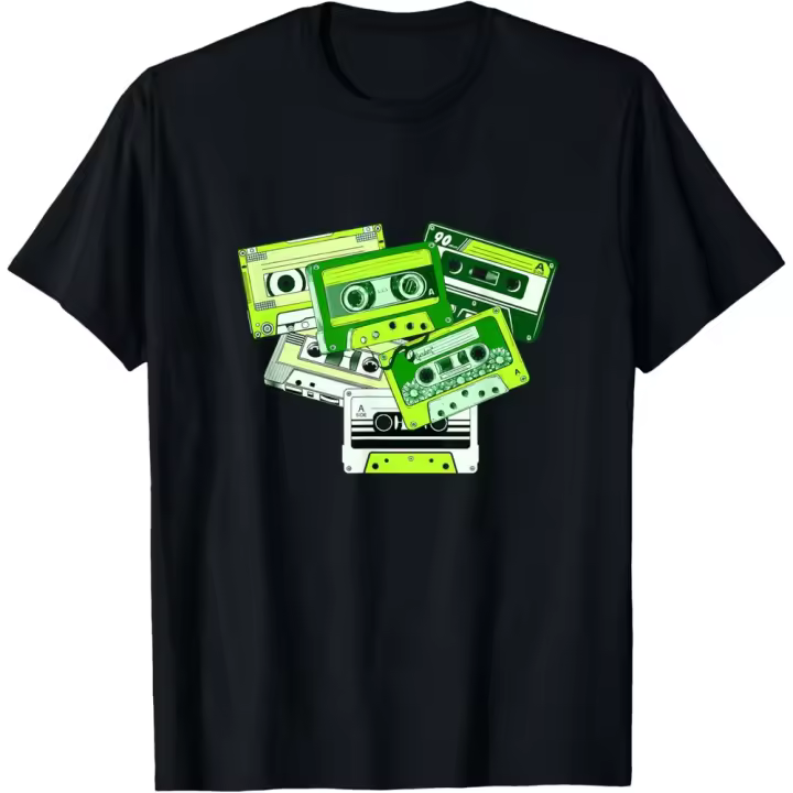 Camiseta de Manga Corta, 100% Algodón, Ropa Unisex para Hombres y Mujeres en 5 Tallas, Camiseta Negra ESTAMPADA, Cuello redondo. - 1