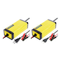 Cargador De Batería Para Coche Y Motocicleta LED Inteligente Protección Multiple Ajuste De Corriente Y Voltaje - details 2