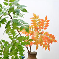 Planta Artificial De Bambú Y Hojas De Nandina Verde Falso Para Decoración De Jardín Interior Y Exterior Tamaño Grande 76-140cm - details 15