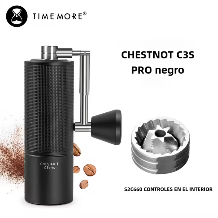 Timemore Chestnut C3S pro / C3ESP pro Molinillo De Café Manual Con Eje De Babor Plegable Y Burro S2C Portátil Para Espresso - 1