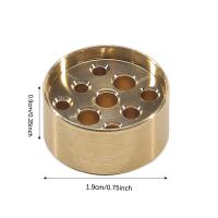 Soporte De Incienso Con Nueve Agujeros De Flor Mini Loto De Cobre Quemador De Incienso Para Casa Estilo De Té Sandálias Base Para Madera De Sándalo - details 0