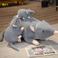 Peluche De Rata De Tela Suave Realista Gris Juguete De Almohada De Ratón Divertido Regalo De Cumpleaños Y Navidad Para Todas Las Edades - details 12