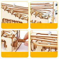 Kit De Manualidades DIY De Madera Con Carril De Mármol Espiral Rompecabezas 3D Para Amigos Y Adolescentes Regalo Decorador De Hogar Modelo De Construcción De Madera - details 4