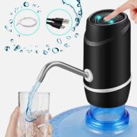 Genérico Dispensador de Agua Recargable USB, Bomba de Agua Potable Automática, Compatible con Todo Tipo de Botellas y Botellones, Negro, Plástico - details 2