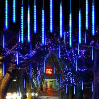 Luces De Cadenas LED Meteorito Para Decoración De Navidad Y Bodas Luces De Fairy Para Exterior Garantía De 1 Año - details 8
