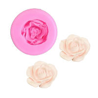 Molde De Silicona Suave De Rosa 3D Para Trabajo De Arcilla Resina Arte Fondant Decoración De Pastel De Chocolate Hielo Y Jabón Herramienta De Hornear - details 4