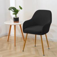 Cubierta De Silla Elástica Repelente De Agua Para Oficina Hotel Comedor Cubierta De Asiento Con Brazos Altos Tela De Poliéster/Celulosa Europea - details 2