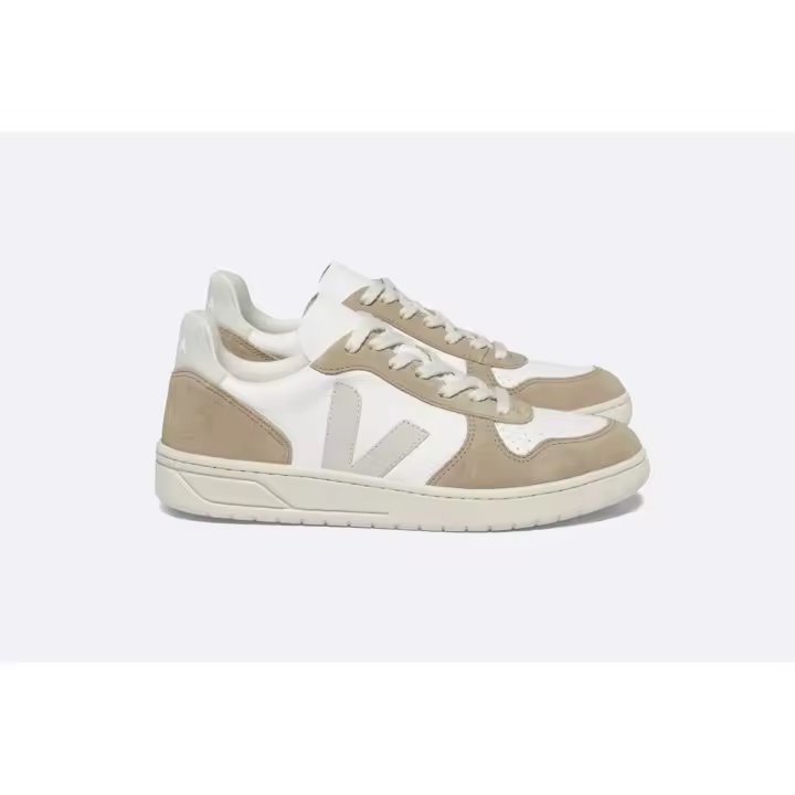 Veja V-10 Chromefree Leather Natural Sahara VX0503298B Zapatilla Blanco/Natural Sahara - 1